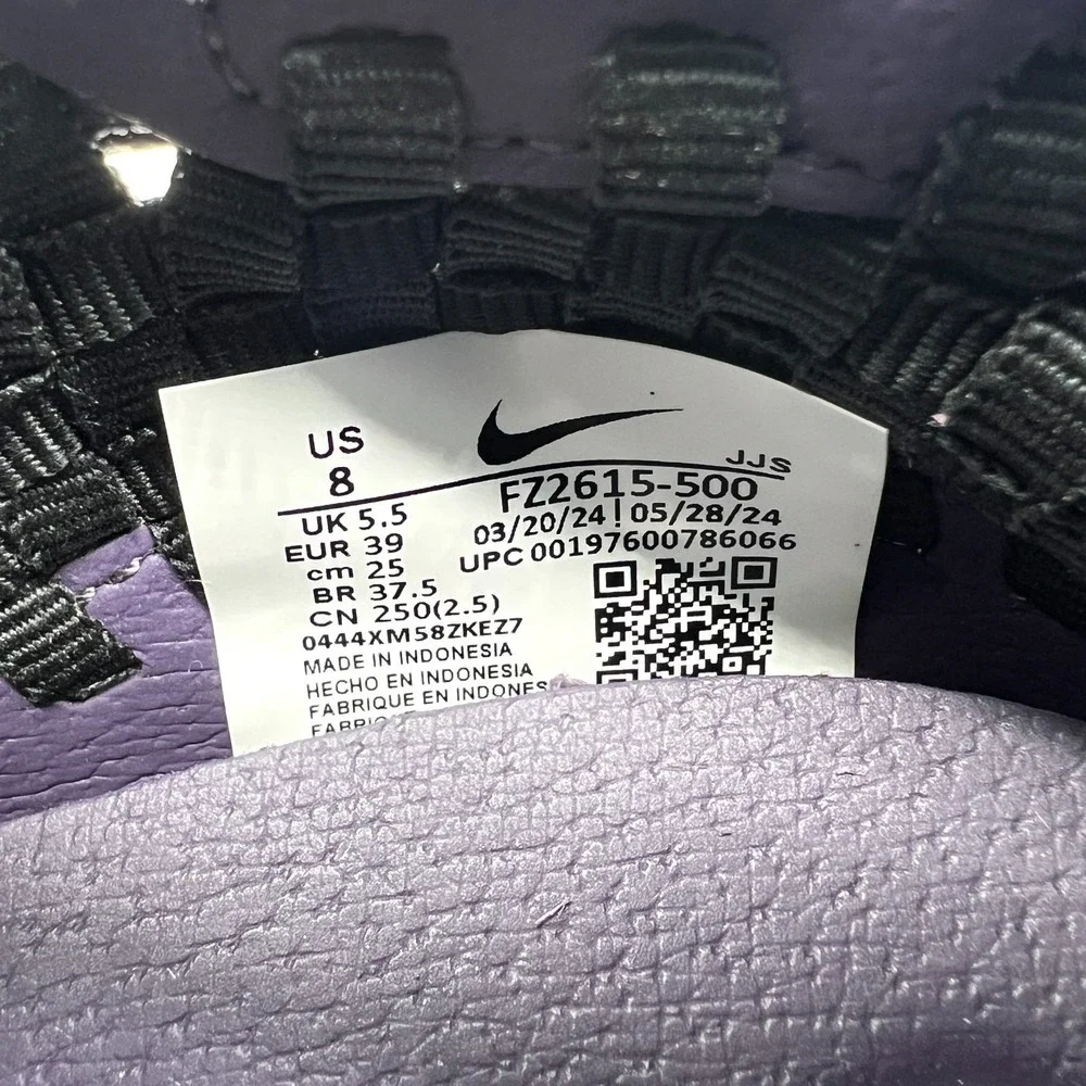 Nike Air Footscape Woven Sneaker Shoe FZ2615-500 Dark Raisin Black Womens 8 New - Picture 7 of 7